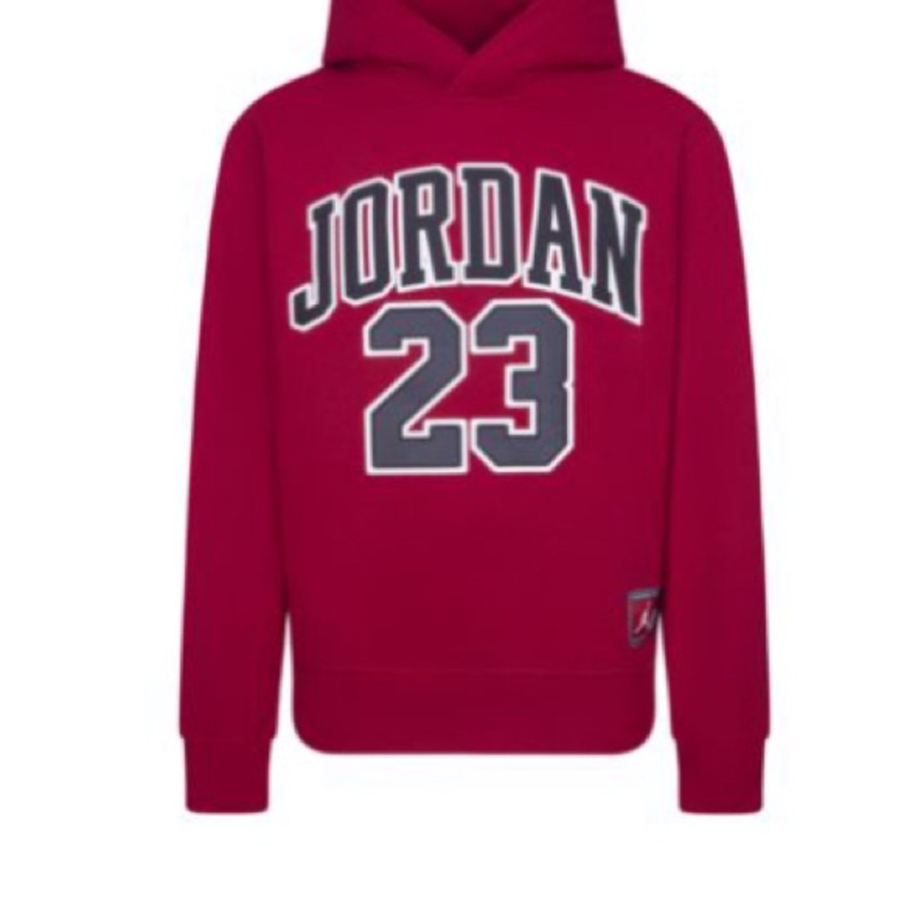 Jordan Maroon Sweatshirt with Iconic Patch